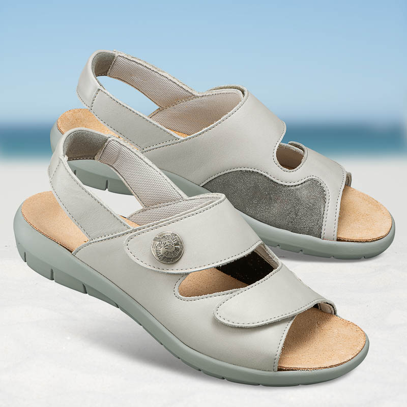 Chaussure confort Helvesko : modle Bea, gris clair