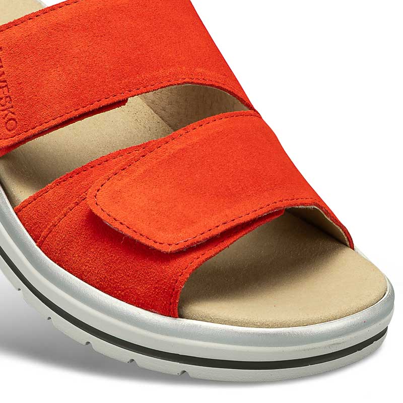 Chaussures de confort Helvesko : modle Bonnie, orange Image 3