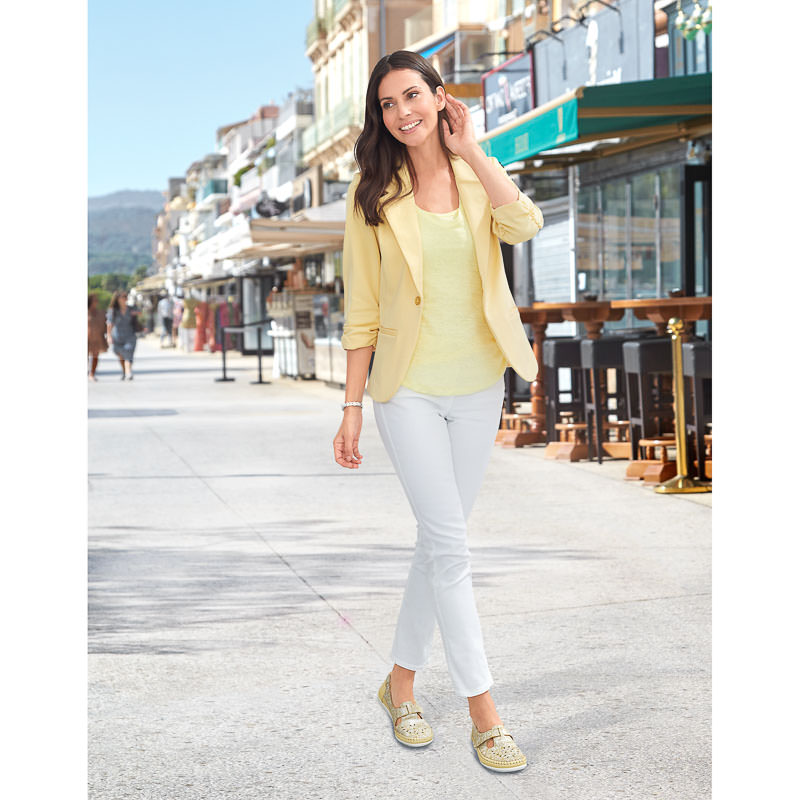 Chaussures de confort Helvesko : modle Laurina, jaune Image 3