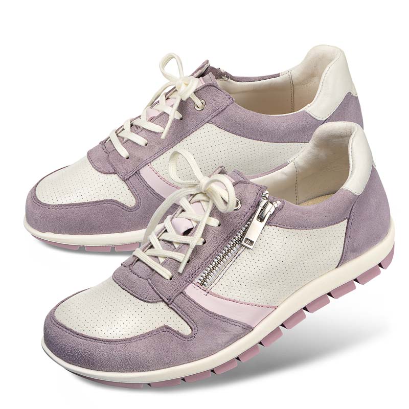 Chaussures de confort Helvesko : modle Davina, lilas/blanc