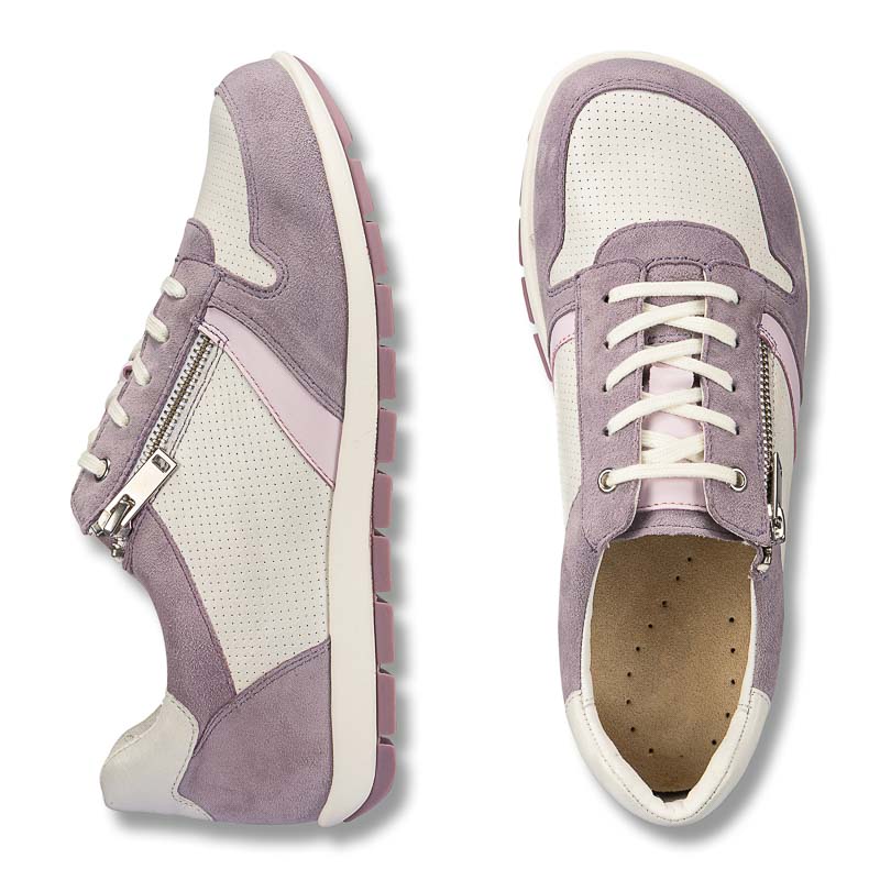 Chaussures de confort Helvesko : modle Davina, lilas/blanc Image 2