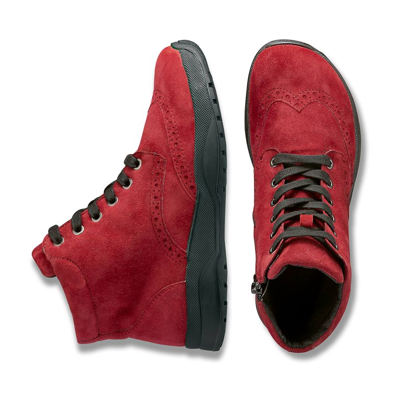 Chaussures de confort Helvesko : modle Andora, rouge Image 2