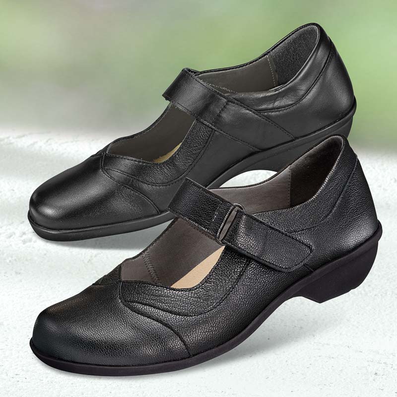 Chaussure confort LadySko : NELA, noir - Chaussures à scratches Chaussures  femme