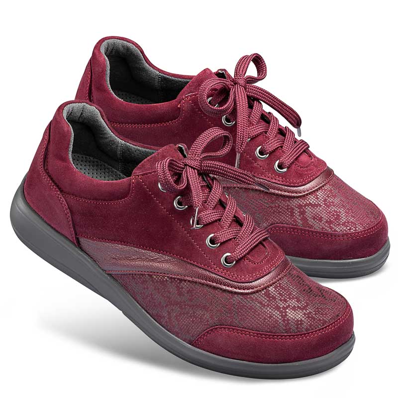 Chaussures de confort Helvesko : modle Sensiva, bordeaux