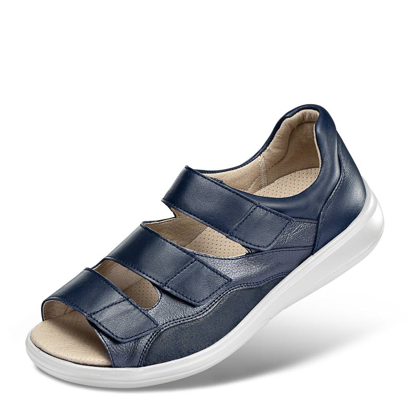 Chaussures de confort Helvesko : modle Nedra, bleu