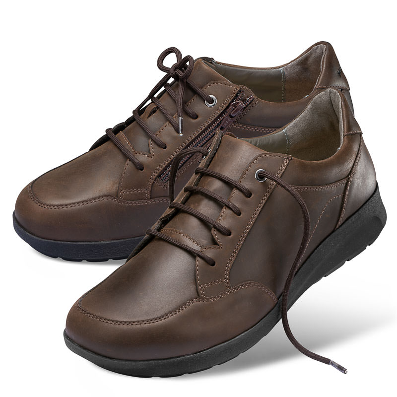 Chaussures de confort Helvesko : modle Urban, marron fonc