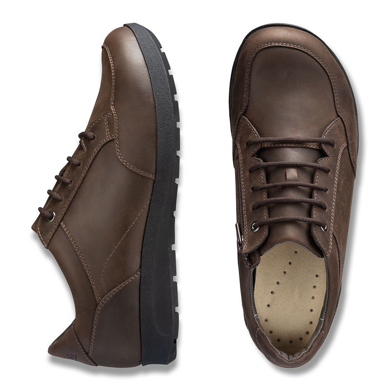 Chaussures de confort Helvesko : modle Urban, marron fonc Image 2