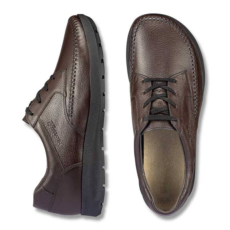 Chaussures de confort Helvesko : modle Bent, marron fonc Image 2