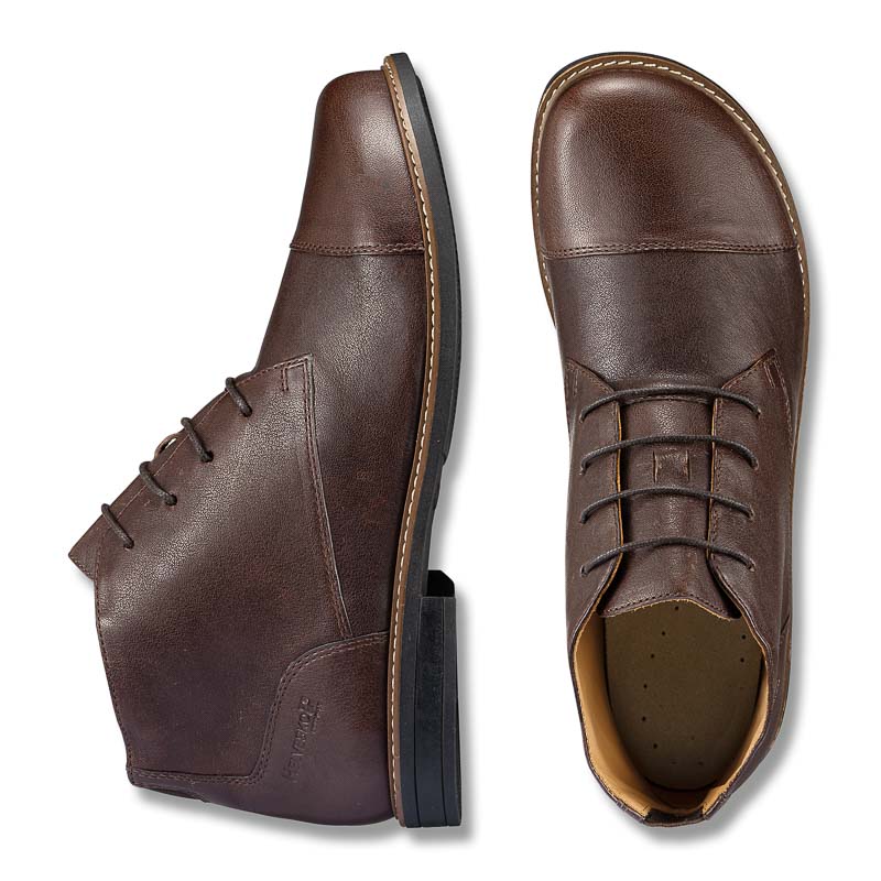 Chaussures de confort Helvesko : modle Elvin, marron fonc Image 2