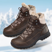 Chaussures de confort Helvesko : modle Winter Tex, marron fonc